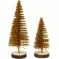 Preview: Weihnachtsbäume, H: 40+60 mm, Gold, 10 teilig
