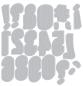 Preview: Sizzix, Tim Holtz Thinlits Die Set Alphanumeric Shadow Numbers