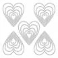 Preview: Sizzix Thinlits Die Stacked Tiles, Hearts by Tim Holtz