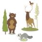 Preview: Sizzix, Thinlits Die by Josh Griffiths Forest Animals #2