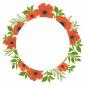 Preview: Sizzix, Layered Stamps by Lisa Jones Botanic Wreath
