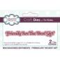Preview: Creative Expressions, Sue Wilson Craft Die Mini Shadowed Sentiments Friends Are The Best Gift