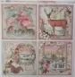 Preview: Doppelseitiger Scrapbook Bogen Pink Christsmas, Stamperia