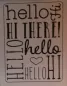 Preview: Embossing Folder, Hintergrund Hello, Darice