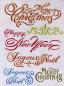 Preview: Stamperia, Stencil Schriften Merry Christmas