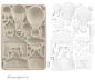 Preview: Stamperia, Alice in Christmas A5 Silicon Mould Circus and Air Balloons