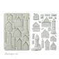 Preview: Stamperia, Silent Sea A5 Silicon Mould Houses and Lighthouse