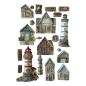 Preview: Stamperia, Silent Sea A5 Silicon Mould Houses and Lighthouse