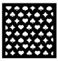 Preview: Stamperia, Alice in Christmas Thick Stencil 12x12cm Poker Cards