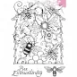 Mobile Preview: Creative Expressions • Pink ink stamp & die beehive buzz