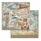 Preview: Stamperia, Art of Travelling 8x8 Inch Paper Pack