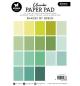 Preview: Studiolight • Paper Pad Unicolor Shades of green Essentials nr.156