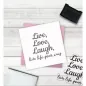 Preview: Crafter's Companion Clear Acrylic Stamp - Live, Love, Laugh