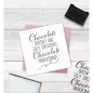 Mobile Preview: Crafter's Companion Clear Acrylic Stamp - Chocolate Understands