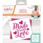 Preview: Sara Signature Crafty Fun Stencil - Made with Love, Crafters Companion