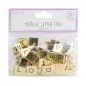 Preview: Papermania, Gold Chipboard Letter Tiles