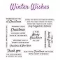 Preview: Crafter's Companion Sentiment & Verses Clear Stamps - Winter Wishes