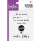 Preview: Crafter's Companion Clear Acrylic Stamp - You are the World
