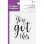 Mobile Preview: Crafter's Companion Clear Acrylic Stamp - You Got This