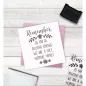 Preview: Crafter's Companion Clear Acrylic Stamp - Remember
