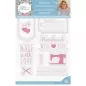 Preview: Sara Signature Sew Homemade Clear Acrylic Stamp Set - Homemade with Love, Crafters Companion