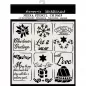 Preview: Stamperia Thick Stencil 18x18cm Christmas Tags