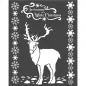 Preview: Stamperia Thick Stencil 20x25cm White Christmas Deer