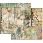 Preview: Stamperia, Scrapbook Bogen Time is an Illusion Face