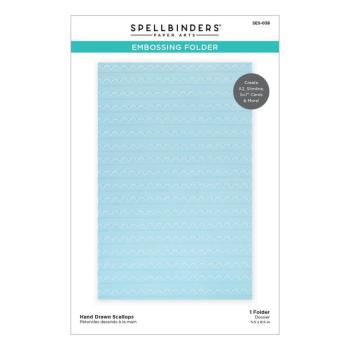 Spellbinders, Embossingfolder Hand Drawn Scallops