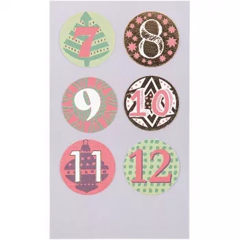 Paper Poetry, ADVENTSKALENDER STICKER, Rico Design