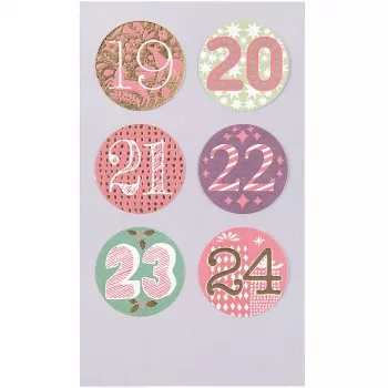 Paper Poetry, ADVENTSKALENDER STICKER, Rico Design