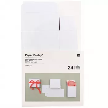 Paper Poetry, ADVENTSKALENDER BOXEN WEISS, Rico Design
