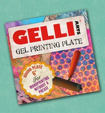 Gelli Printing Plates rund, Gelli Art
