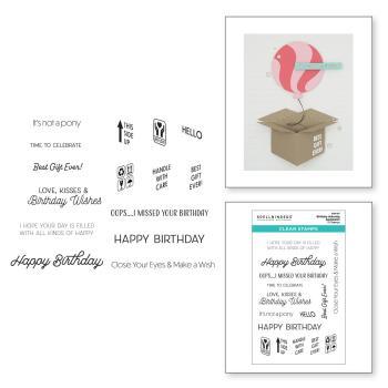 Spellbinders, Birthday Unboxing Sentiments