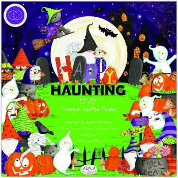 Craft Consortium Happy Haunting - Premium Paper Pad, 12" x 12 "