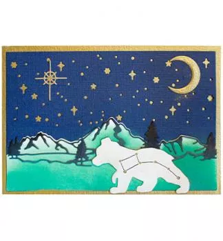 Studiolight Cutting Die North pole Scenery Moon Flower Collection nr.137