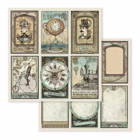 Stamperia, Voyages Fantastiques 12x12 Inch Paper Pack