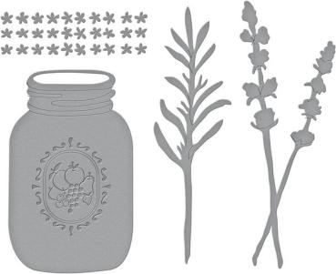 Spellbinders, Mason Jar and Lavender