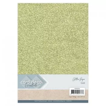 Card Deco Essentials Glitter Paper Gold