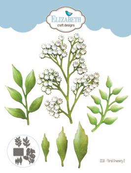 Elisabeth Craft Designs, Evening Rose Dies Floral Greenery 2