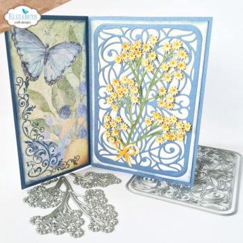 Elisabeth Craft Designs, Evening Rose Dies Floral Greenery 2