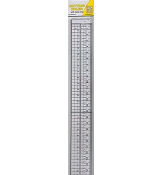 Nellie Snellen, Cutting ruler with metal strip 30cm