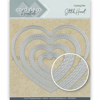 Card Deco Essentials Cutting Dies Stitch Heart