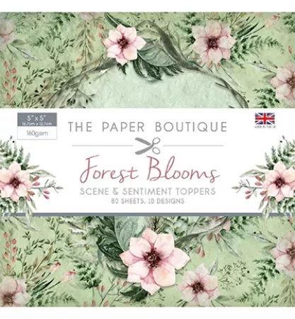 Paper Pad, Papierblock Forest Blooms Sentiments Pad, Creative Expressions
