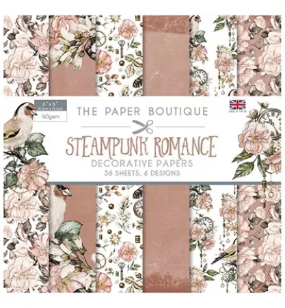 Paper Pad, Papierblock Steampunk Romance Paper Pad, Creative Expressions