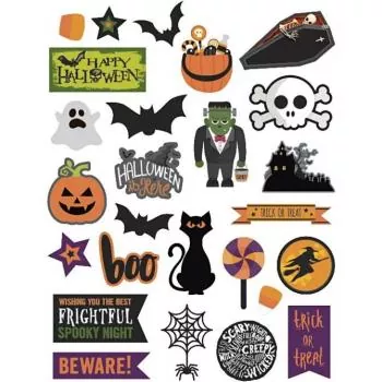 Deco Company, Halloween Etiketten, 24 Stück