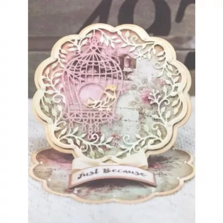 Die'sire Create-a-Card Metal Die - Birdcage Easel, Crafters Companion