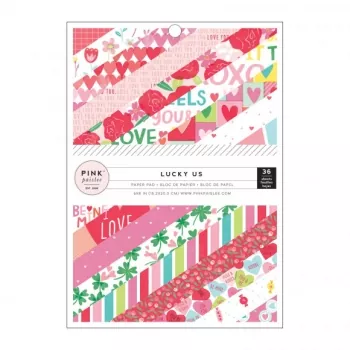 Pink Paislee • Lucky Us paper pad 6x8" 36 sheets
