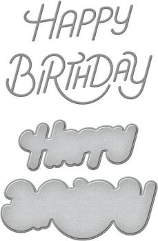 Spellbinders, Stylized Happy Birthday