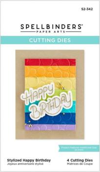 Spellbinders, Stylized Happy Birthday